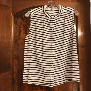J. Crew Sleeveless Button Up